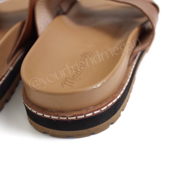 Madewell The Louisa Crisscross Slide English Saddle - Picture 8 of 10